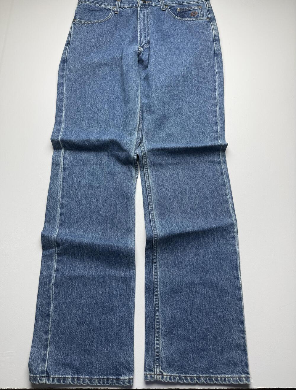 Harley-Davidson Jeans Mens 36x36 Blue Med Wash Denim Straight Biker 99026-07VM